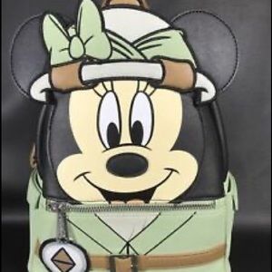 Loungefly Disney Park exclusive Minnie Mouse Animal Kingdom mini backpack